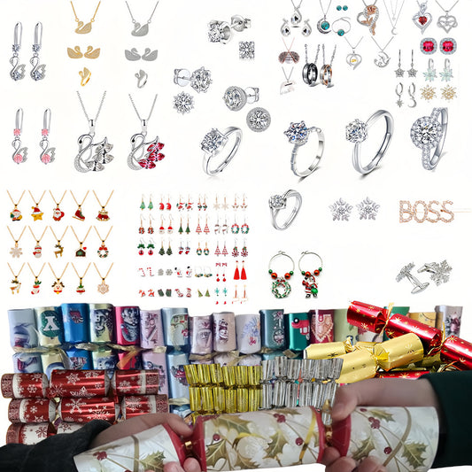 Luxury Jewelry Christmas Crackers – Surprise Random Jewelry