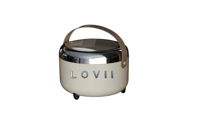 T-LOVII Desktop Trash Can Home Mini Retro Storage Barrel 7670