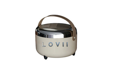 T-LOVII Desktop Trash Can Home Mini Retro Storage Barrel 7670