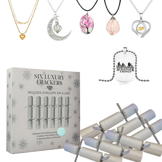 6pcs Surprise Necklace Crackers – life tree edition