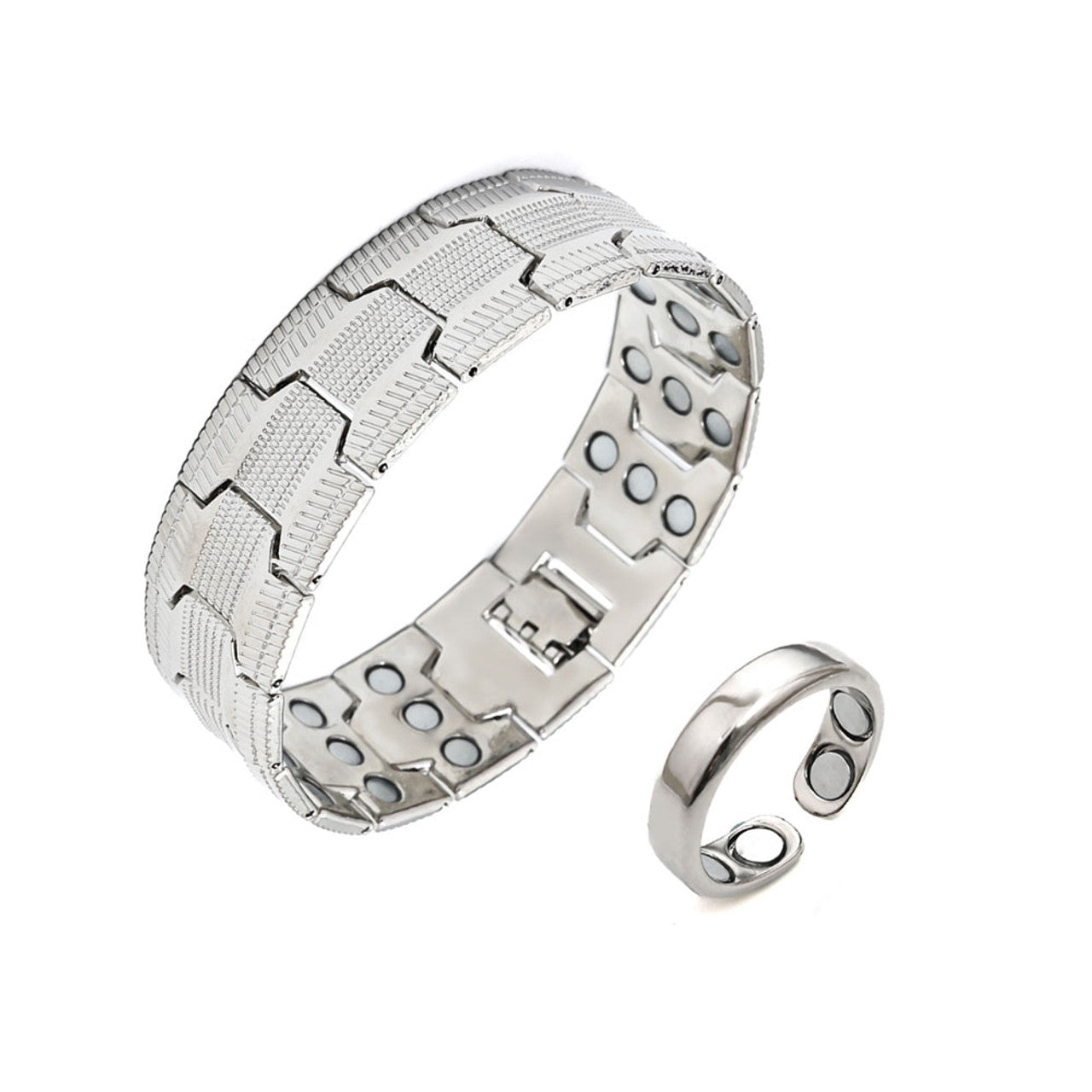 Vintage Red Copper Magnetic Bracelet - Triple-Row Detachable Strong Magnets Unisex Couple Bracelet