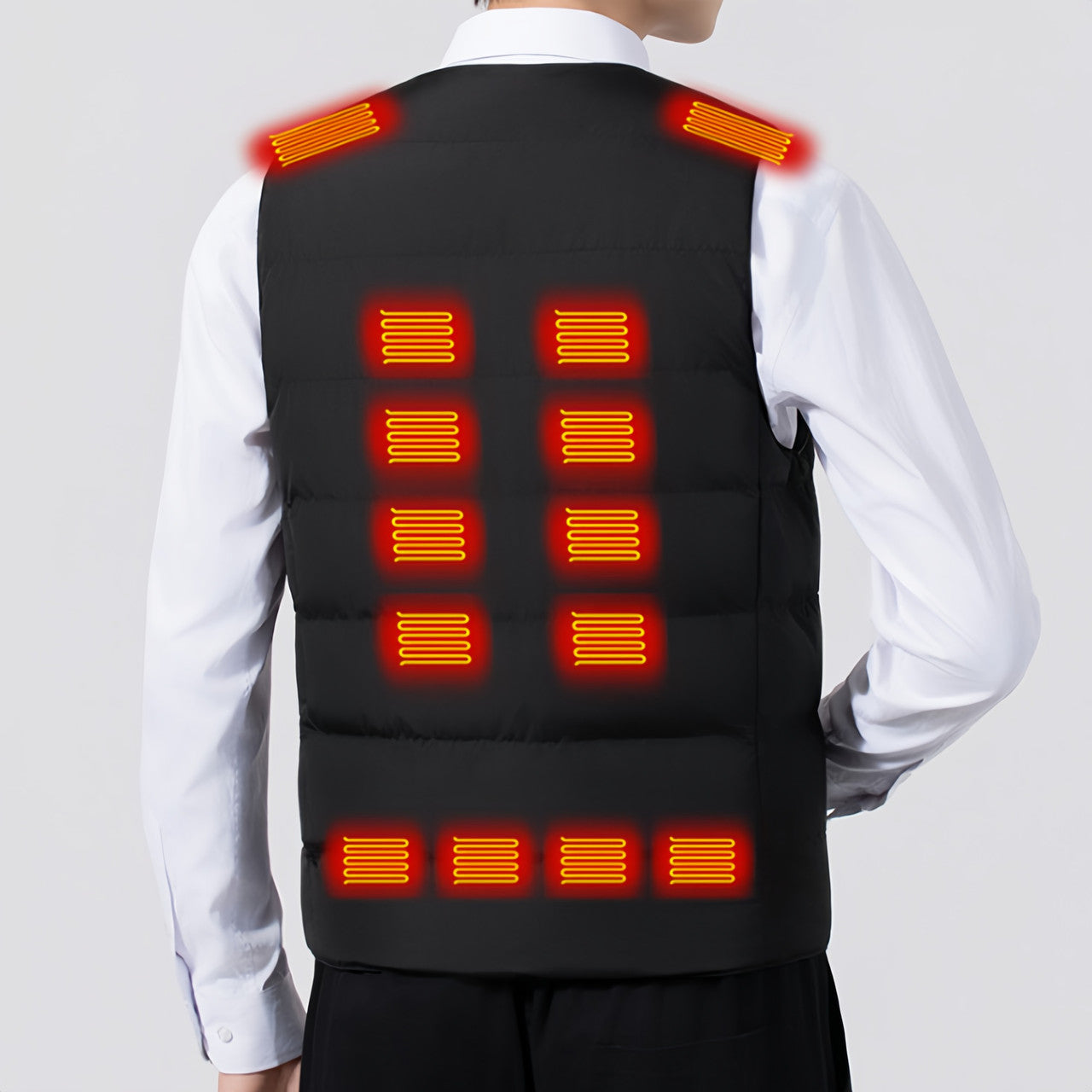 22-Zone Smart Heating Vest, USB-Powered Thermal Waistcoat for Men & Women, Outdoor Electric Warm Jacket for Cycling Fishing