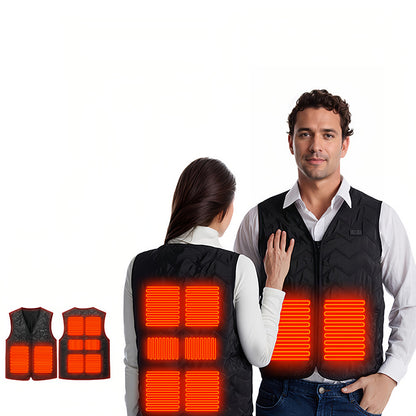 8-Zone Smart Heating Vest, USB-Powered Thermal Waistcoat for Men & Women, Outdoor Electric Warm Jacket for Cycling Fishing