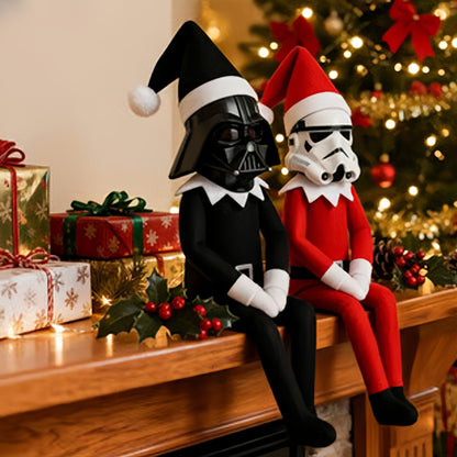 Star Wars Inspired Christmas Helper Doll: Stormtrooper or Darth Vader!