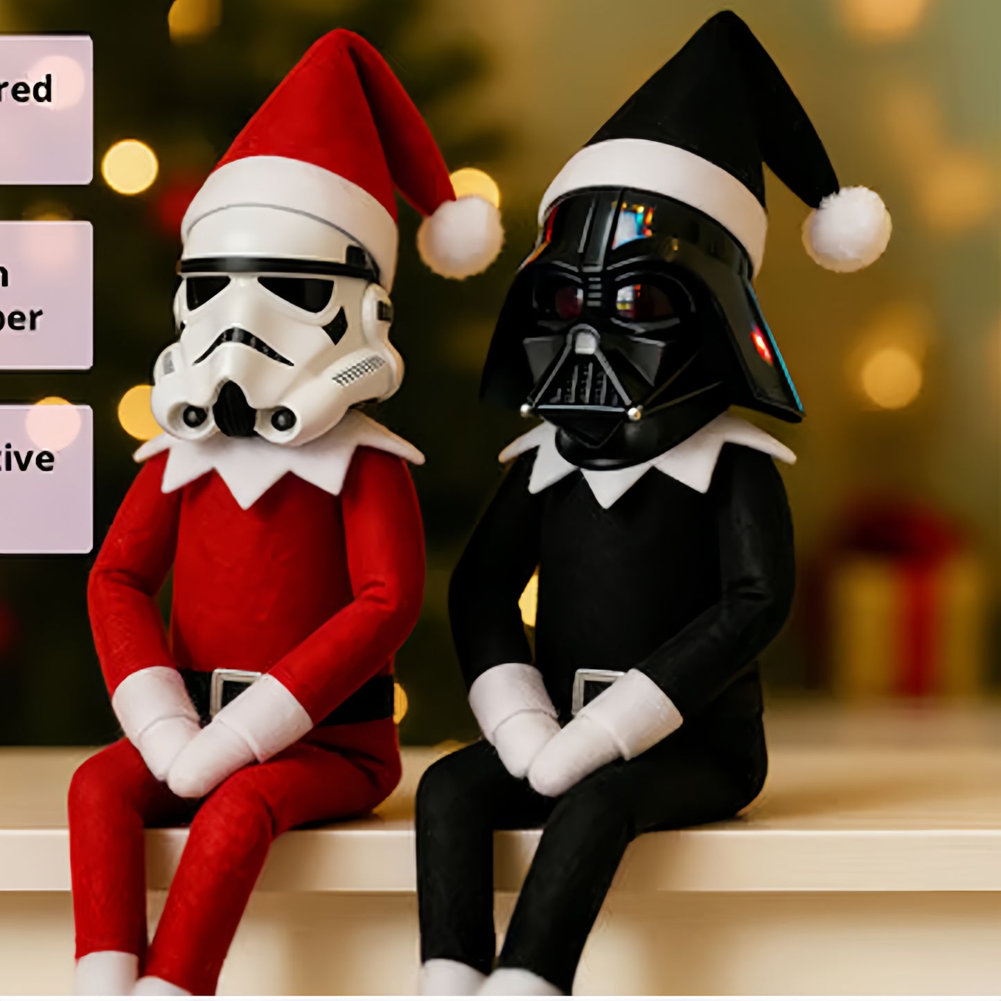 Star Wars Inspired Christmas Helper Doll: Stormtrooper or Darth Vader!
