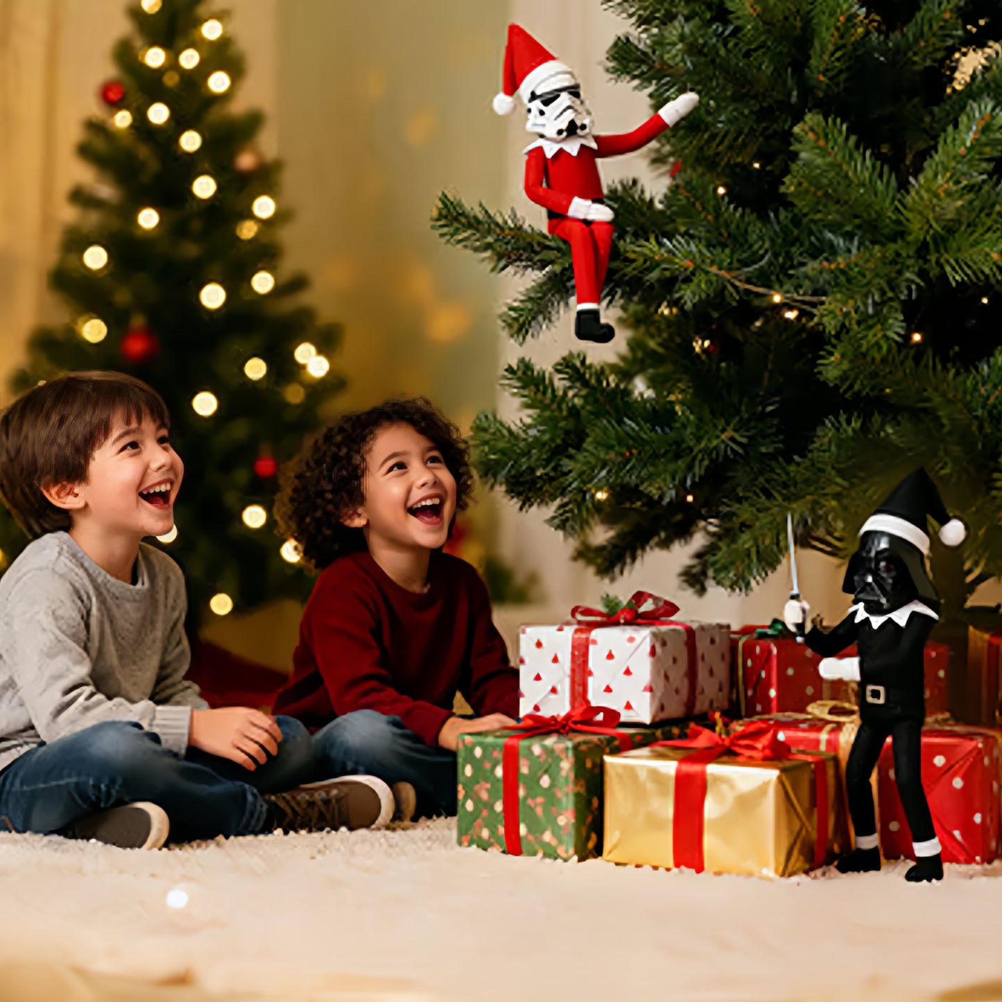 Star Wars Inspired Christmas Helper Doll: Stormtrooper or Darth Vader!