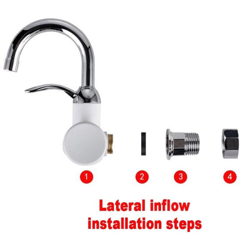 360 degree rotating electric faucet heating