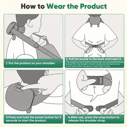 Portable Electric Neck Massager – Mini Kneading Shoulder Relaxer