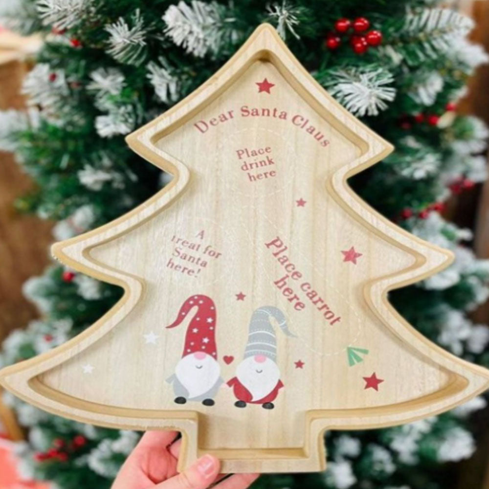 T-Christmas Tree Bamboo Plate 1643