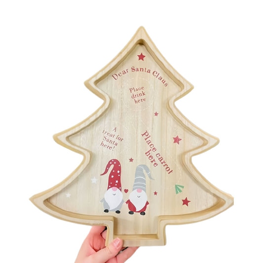 T-Christmas Tree Bamboo Plate 1643