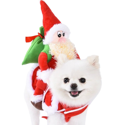 Santa Dog Costume – Funny Christmas Pet Outfit