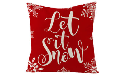 Set of 4 Christmas Pillowcase Red Sofa Pillow Pillow