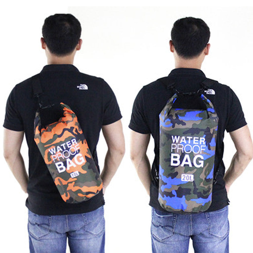 T-Camouflage Drifting Waterproof Bag One Shoulder Double Shoulder Waterproof Bucket Bag 3041