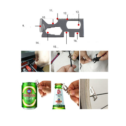 T-Survival 14 in 1 Multifunction Bracelet Random 1-2Pcs Small Wrench Multi-Function Tool 9662
