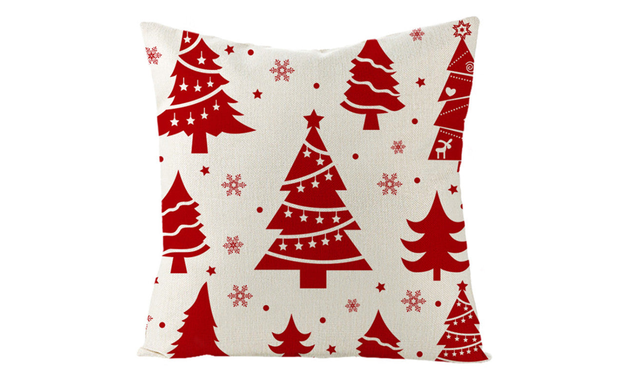Set of 4 Christmas Pillowcase Red Sofa Pillow Pillow