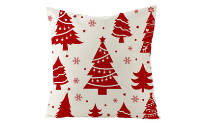 Set of 4 Christmas Pillowcase Red Sofa Pillow Pillow