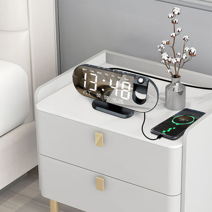 LED alarm clock temperature and humidity digital projection
