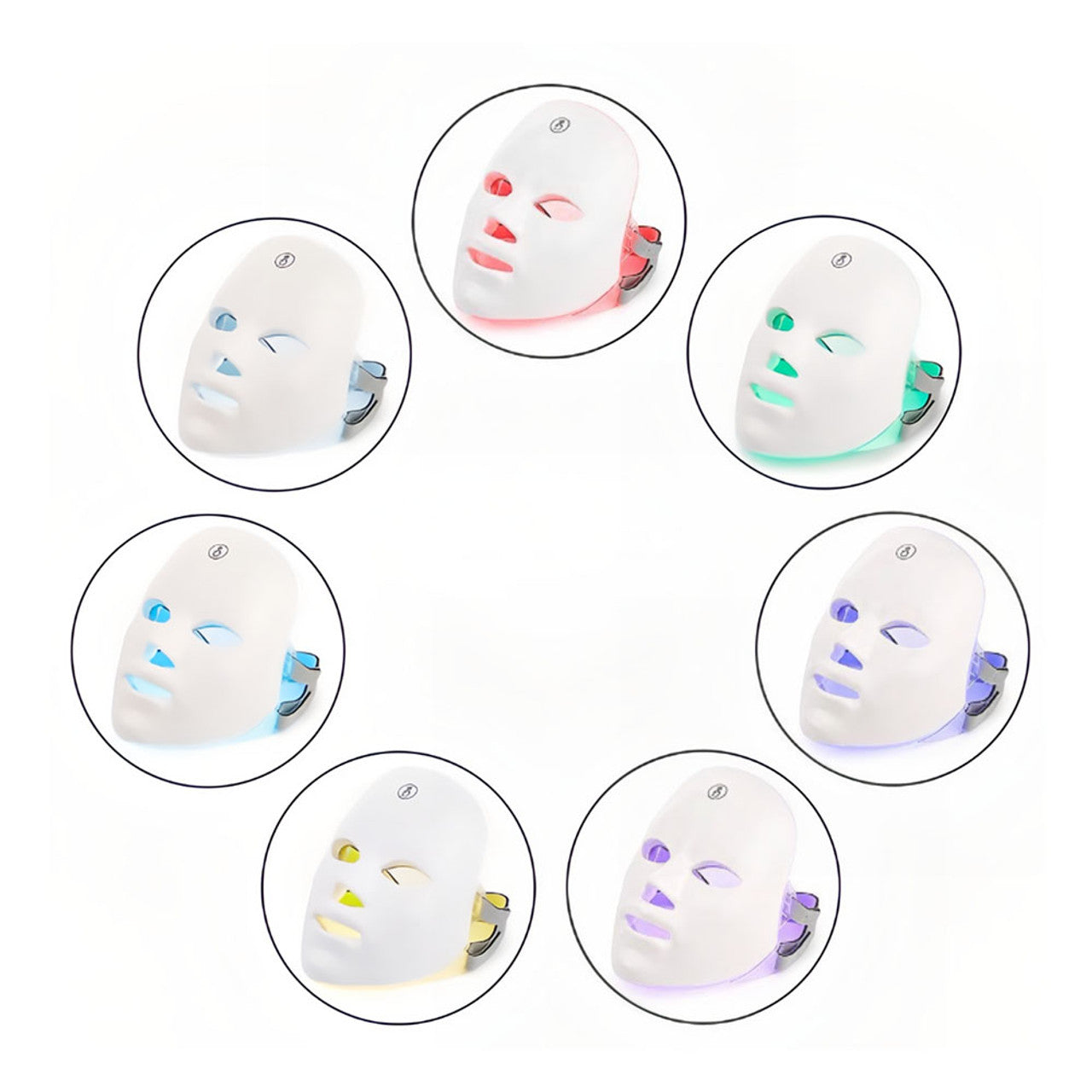 Charging touch LED photon rejuvenation facial beauty device