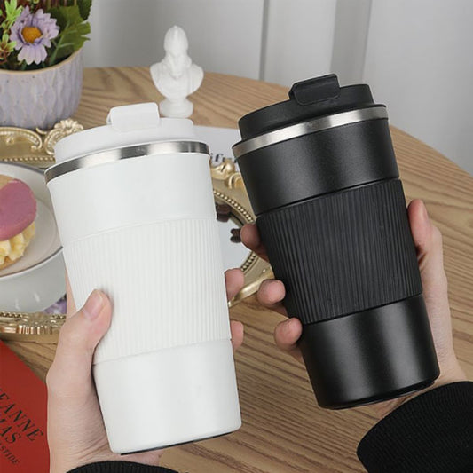 T-Stainless Steel Silica Gel Coffee Cup Heat Preservation Cup Car Carrying Cup Portable 6332