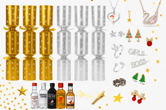 Luxury Mini Bottle & Jewelry Crackers Set - 6pcs