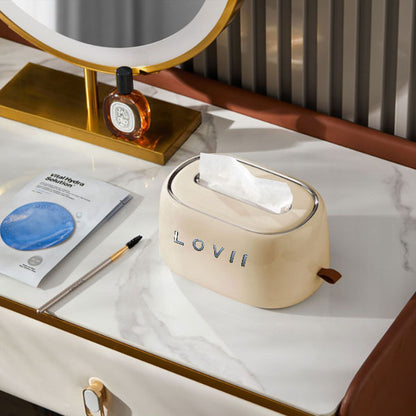 T-LOVII Household Spring Paper Towel Box Storage 7669