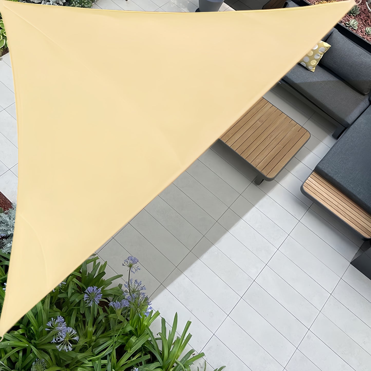 Triangle or Rectangle Colour Outdoor Garden Sun Shade Sail