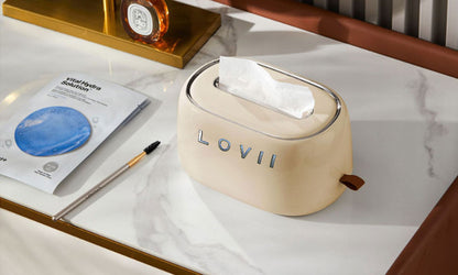 T-LOVII Household Spring Paper Towel Box Storage 7669