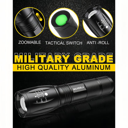 Telescopic Zoom Strong Light LED Light Mini Flashlight