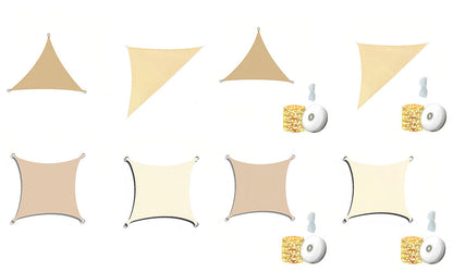 Triangle or Rectangle Colour Outdoor Garden Sun Shade Sail