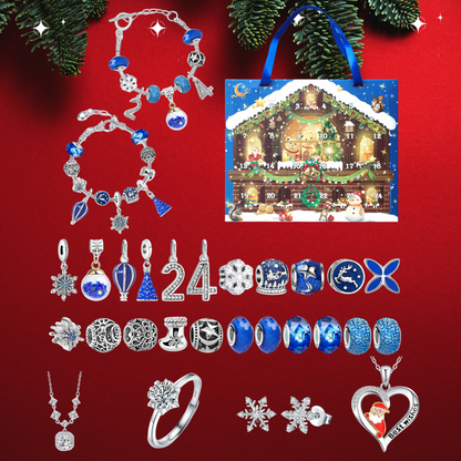 Christmas Advent Calendar Advent Countdown Swarovski Elements Necklace Jewellery Bracelet