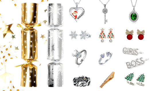 Luxury Christmas Crackers with Surprise Jewelry Gifts – Gold & Silver Edition