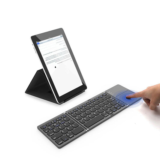 Bluetooth Keyboard with Touchpad for Windows, Android, IOS Mini Folding keyboard, Wireless