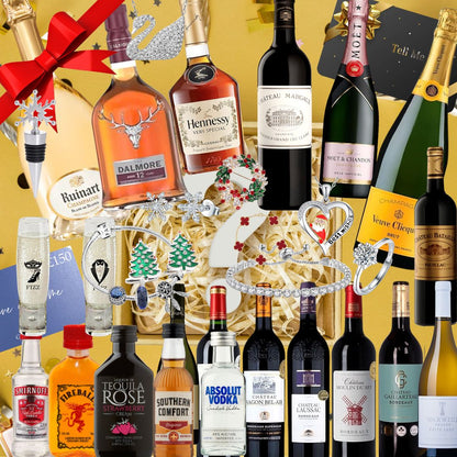 Luxury Mystery Wine & Spirits Box – Premium Champagne, Fine Wines & Rare Whiskies Surprise Selection