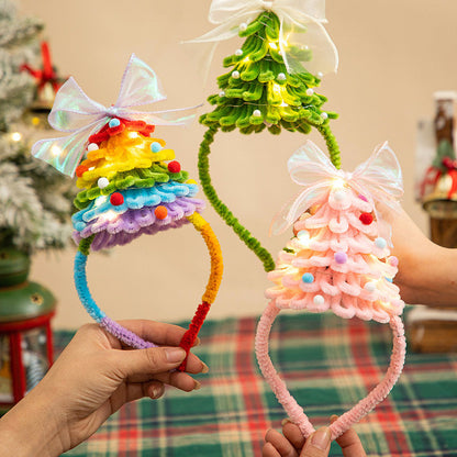 Christmas Tree Headband Christmas Headdress Luminous