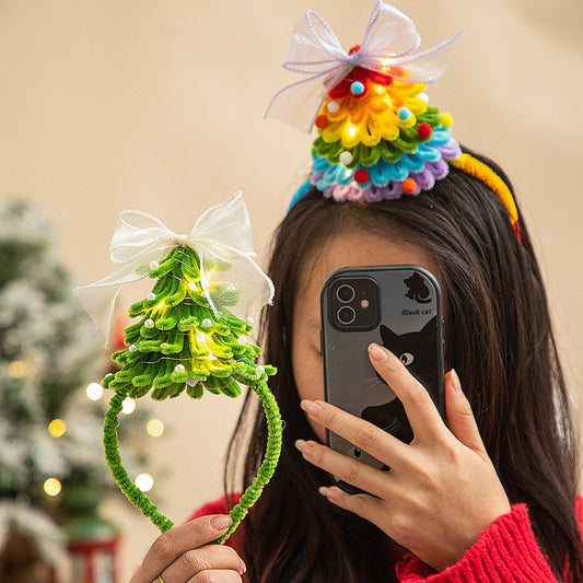Christmas Tree Headband Christmas Headdress Luminous