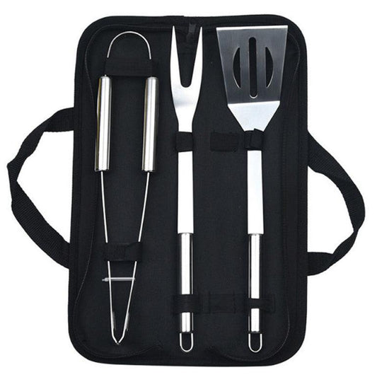 Outdoor stainless steel barbecue set, portable Oxford cloth bag