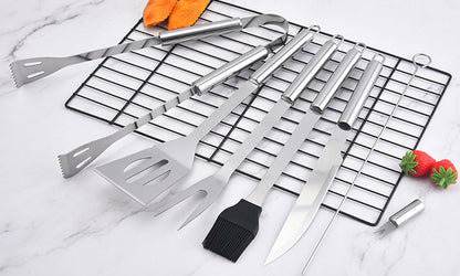 Outdoor stainless steel barbecue set, portable Oxford cloth bag