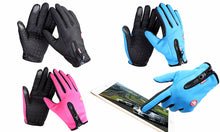 Load image into Gallery viewer, Waterproof Cycling winter gloves with soft fleece Touchscreen Compatible
