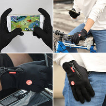 Load image into Gallery viewer, Waterproof Cycling winter gloves with soft fleece Touchscreen Compatible
