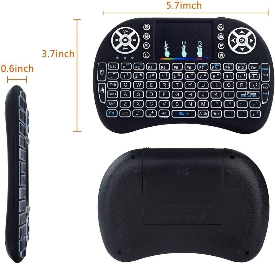 2.4G Mini wireless Keyboard remote with touchpad