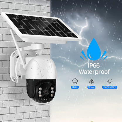 Solar Panel CCTV Smart Security Camera System Home Surveillance Outdoor