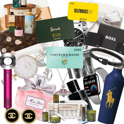 Mystery Deal For Him or Her - Louis Vuitton, Hugo Boss, Dior, Jewellery Sets & More Gift cards