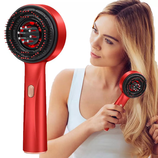 Lovii 3 In 1 Red Light Scalp Massager Brush Cordless Hair Oil Applicator Massage Comb