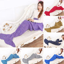 Load image into Gallery viewer, Mermaid Crochet Blanket
